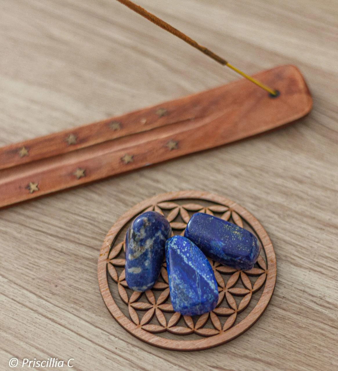 Lot de 3 pierres roulées Lapis-Lazuli et Sodalite - 72g - Très bon état
